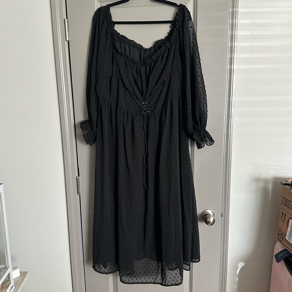 SHEIN Polka Dot Midi Dress 4X